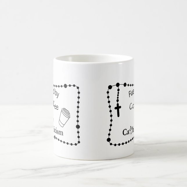 Caneca De Café Fueled By Coffee and Catholicism (Centro)
