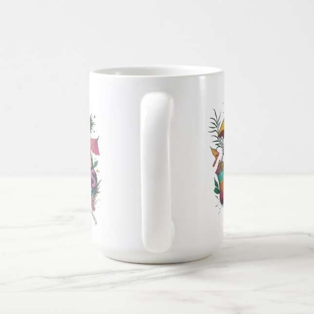 Caneca De Café Fuga com um Sip: Bebidas Guarda-chuvas (Alça)