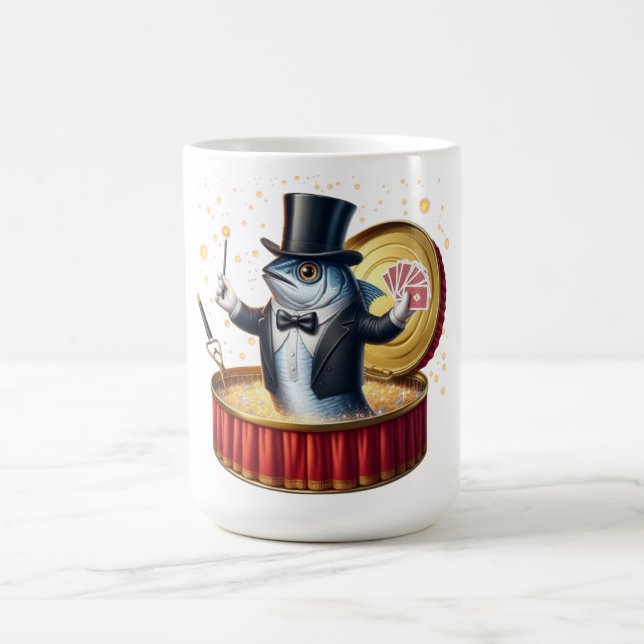 Caneca De Café Fuga Mágica de Sardinha de Feiticeiro Comédia Ocea (Centro)