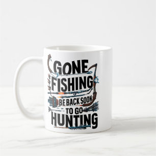 Caneca De Café Fui Pescar Volto Em Breve Para Caçar