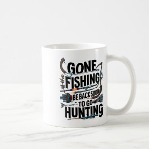 Caneca De Café Fui Pescar Volto Em Breve Para Ir Caçar