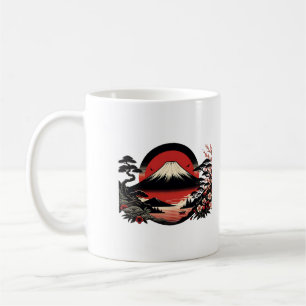 Caneca De Café Fuji Monte do Flor do Jardim Sakura Japonês