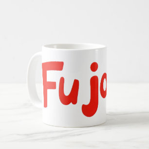 Caneca De Café Fujoshi Red Fan Slogan