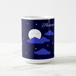 Caneca De Café Full Moon at Midnight & Stars: