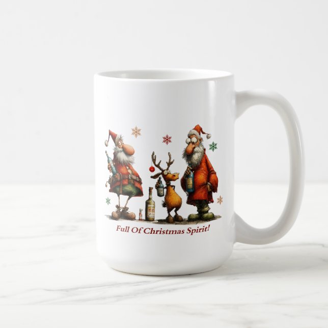 Caneca De Café Full Of Christmas Spirit Mug (Direita)