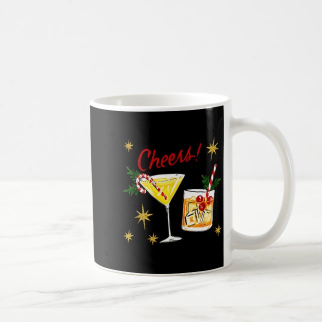 Caneca De Café Full Of Holiday Srit Cheers Martini Christmas Drin (Direita)