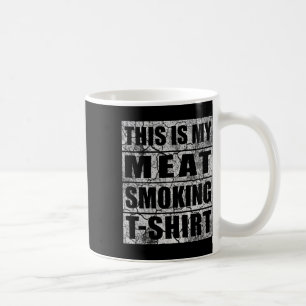 Caneca De Café Fumador de churrasco - Vintage Smoking Byr-b-que F