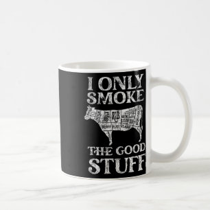 Caneca De Café Fumante De churrasco Eu Só Fumo As Coisas Boas
