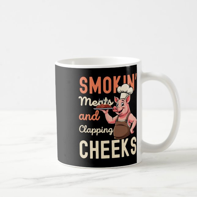 Caneca De Café Fumar Comida E Palmadas Cheira Engraçada Churrasco (Direita)