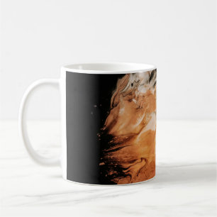 Caneca De Café Fumos laranja e branco