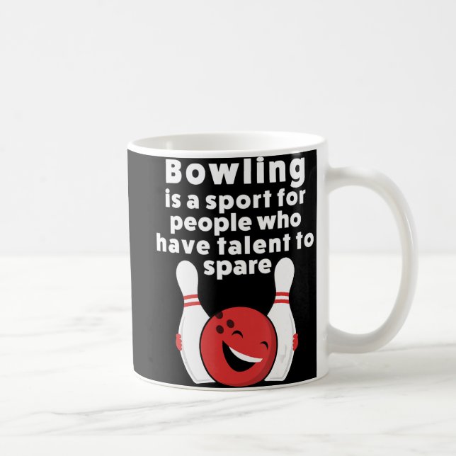 Caneca De Café Fun Bowling  For Women Men Or Kids (Direita)