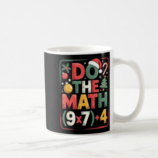 Caneca De Café Fun Do The Math 67 Meme Six Seven Christmas Teache (Direita)
