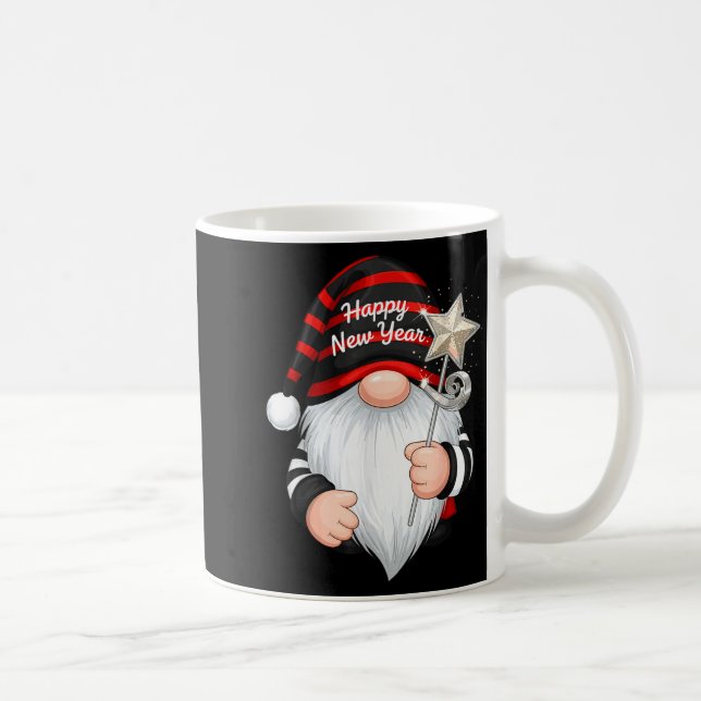 Caneca De Café Fun Nye Gnome Shirts For Women, Happy New Year 202 (Direita)