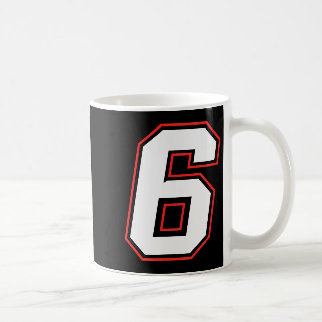 Caneca De Café Fun Six Seven 6 7 Meme Design  (Direita)