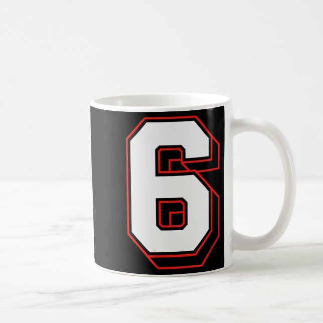 Caneca De Café Fun Six Seven 6 7 Meme Design  (Direita)