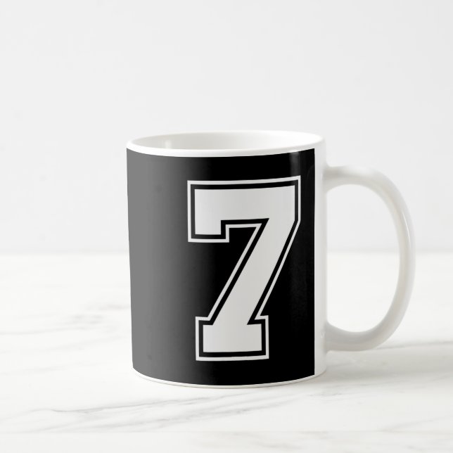 Caneca De Café Fun Six Seven 6 7 Meme Design  (Direita)