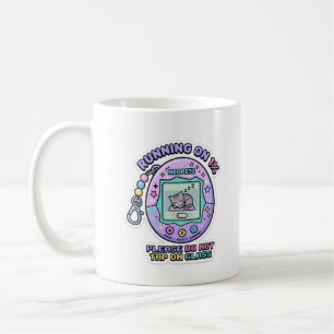 Caneca De Café Funcionando Com 1 Por Cento Por Favor Não Toque No