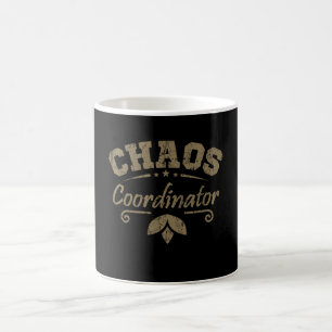 Caneca De Café Funcionário COORDENADOR DO CAOS Da Escola Domést