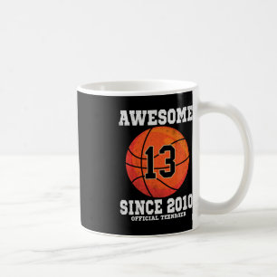 Caneca De Café Funcionário de 13 Birthday Basball Fan, 13 anos