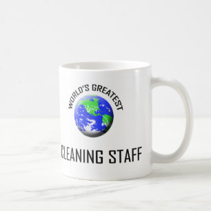 Caneca De Café Funcionarios de limpeza do mundo os grandes