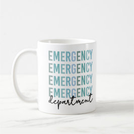 Caneca De Café Funcionarios ER do Departamento de Emergência | En