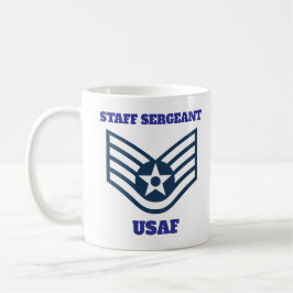 Caneca De Café Funcionarios Sargento USAF Servido Orgulhosamente