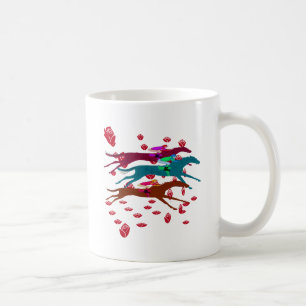 Caneca De Café Funcione para a corrida de cavalos 2016 dos rosas