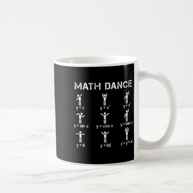 Caneca De Café Funções algébricas da dança matemática Camisa de p (Direita)