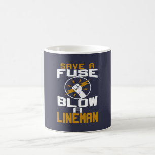 Caneca De Café Funda um lineman