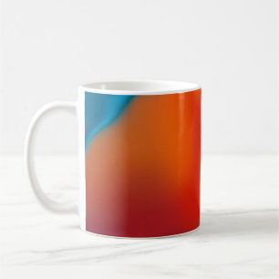 Caneca De Café fundo abstrato blur com luz azul colorida