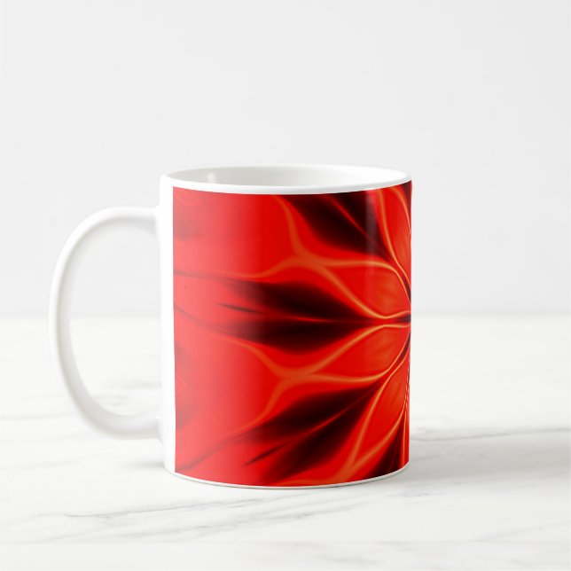 Caneca De Café fundo abstrato. Caleidosco oriental geométrico (Esquerda)