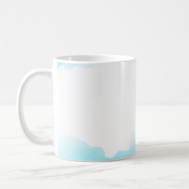 Caneca De Café Fundo abstrato de Aquarela (Esquerda)