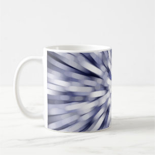 Caneca De Café fundo abstrato violeta. estrela da explosão fracta