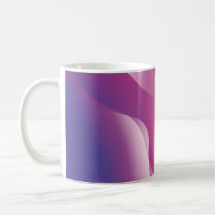 Caneca De Café Fundo abstrato Wavy. Ilustração com Cor
