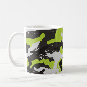 Caneca De Café Fundo da Vintage da Camouflage Grunge