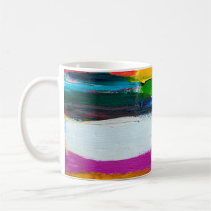 Caneca De Café fundo de abstrato. Arte moderna. Multicolor
