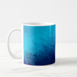 Caneca De Café Fundo de Abstrato pintado com escova. Pincel encra