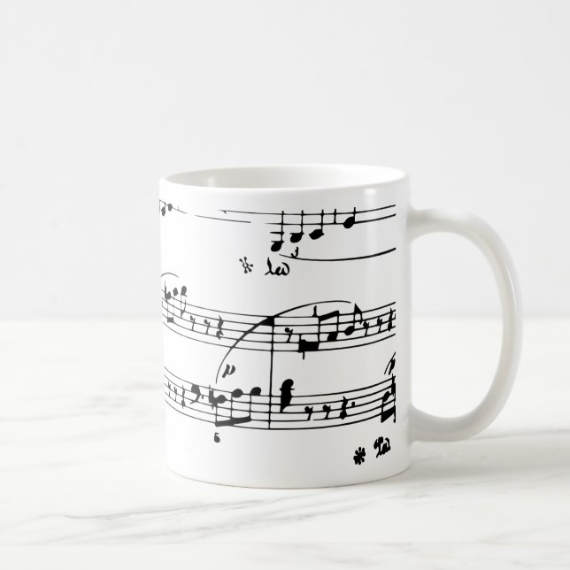 Caneca De Café fundo de abuso monocromático meus bits (Direita)