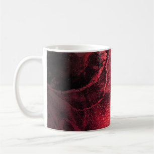 Caneca De Café Fundo de Arte Moderna com Pintura a Álcool abstrat