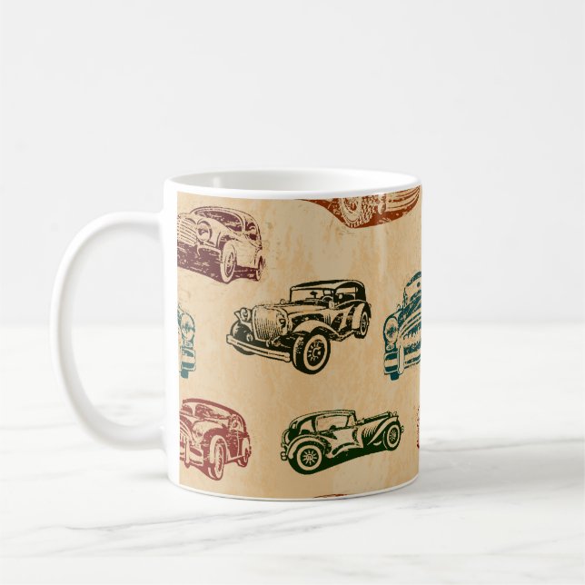 Caneca De Café Fundo de carro vintage perfeito. (Esquerda)