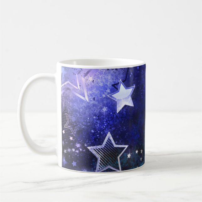Caneca De Café Fundo de Espaço com Estrelas (Esquerda)