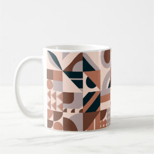 Caneca De Café Fundo de forma geométrica abstrato colorida, mosa