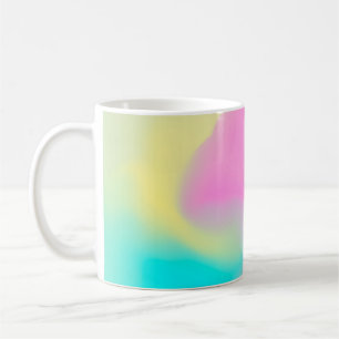 Caneca De Café fundo de nuvem macia de abstrato em cor pastel 