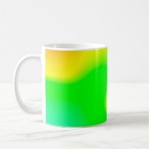 Caneca De Café fundo de nuvem mole do arco-íris abstrato no paste