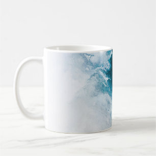 Caneca De Café Fundo de papel de aquarela. Illu pintado por abstr