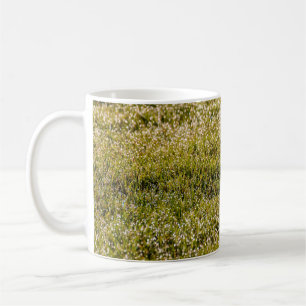 Caneca De Café Fundo de primavera verde fresco, com bokeef