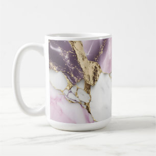 Caneca De Café Fundo de textura mármore com luxuoso