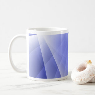 Caneca De Café Fundo Digital Moderno Azul
