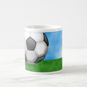 Caneca De Café Fundo do futebol