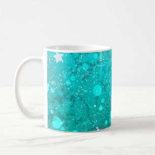 Caneca De Café Fundo do Mint Turquoise Foil